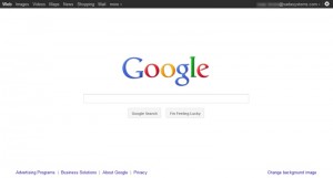 New Google black bar user interface enhancements