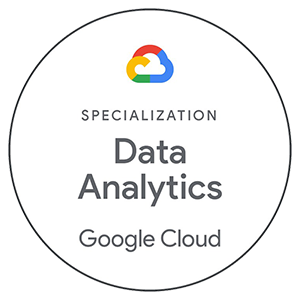 Specialization - Data Analytics, Google Cloud